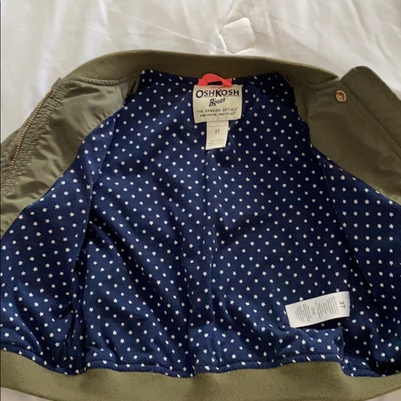 Oshkosh army green jacket 3T - Picture 2 of 3